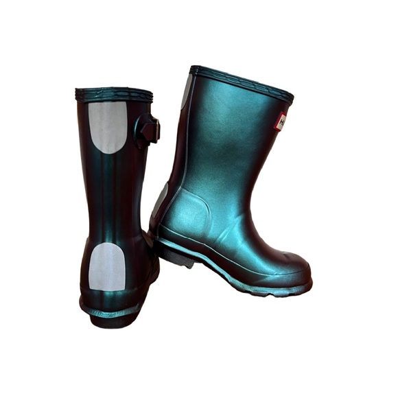 Hunter Other - HUNTER - RARE- Iridescent Cosmic Rain Boots - NIB - Size 8 Little Kid